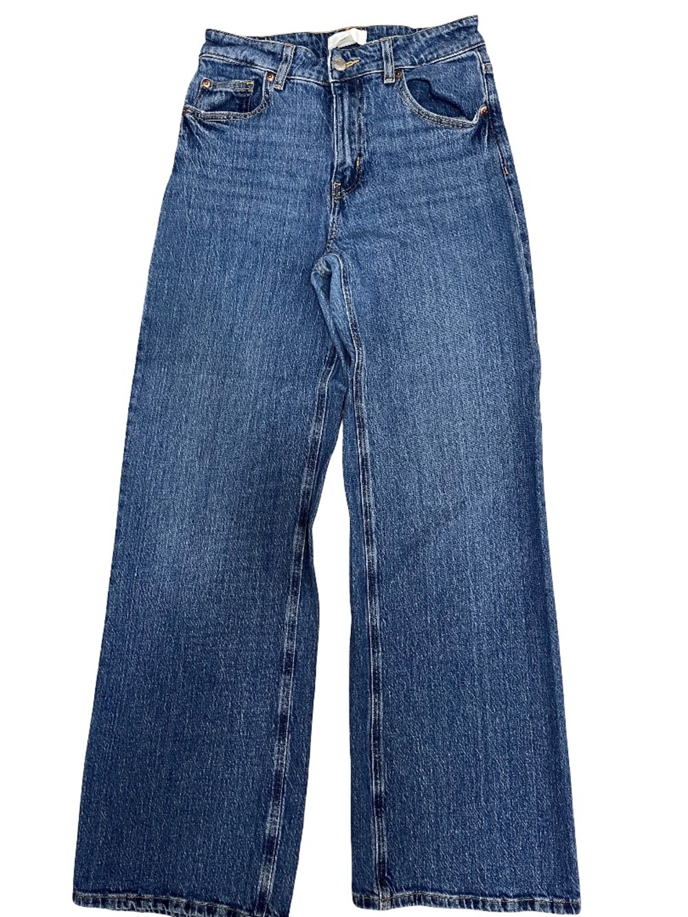 H&M Wide-Leg Women's Jeans in Denim Blue